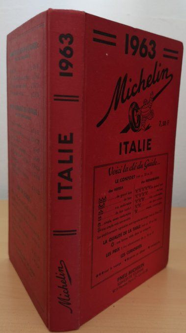 Guide rouge MICHELIN 1963 édition Italie   