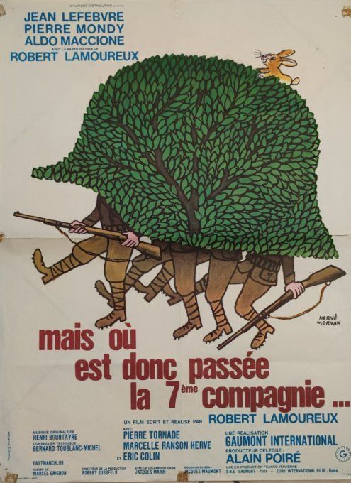 Mais ou est donc passer la 7e compagnie Affiche de film 80x60 Robert Lamoureux 1973