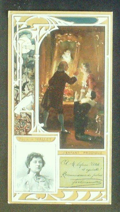 Lefèvre Utile LU Mallet Félicia Personnage Célèbre Chanteuse 1900