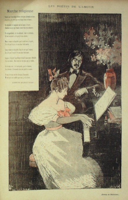 Haraucourt Edmond Marche religieuse illustration Balluriau Paul 1899