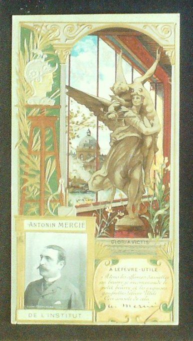 Lefèvre Utile LU Mercié Antonin Personnage Célèbre Sculpteur 1900