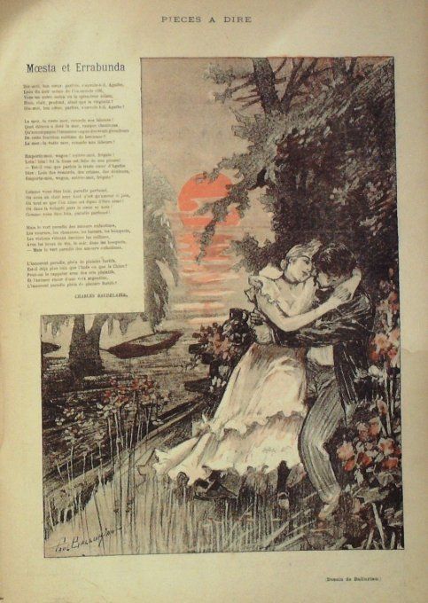 Baudelaire Charles Moesta & errabunda illustration Balluriau Paul 1899