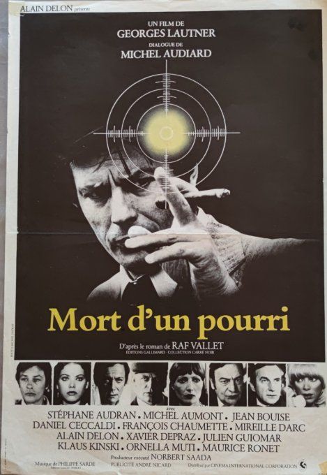 Mort d'un pourri Affiche de film 60x40 Georges Lautner 
