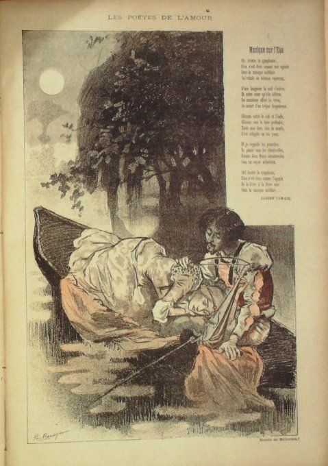 Samain Albert Musique sur l'eau illustration Balluriau Paul 1902