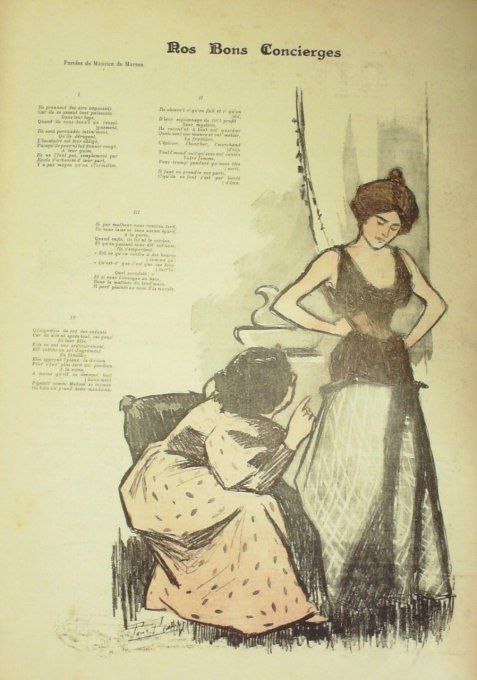 De Marsan Maurice Nos bons concierges illustration Balluriau Paul 1896