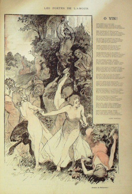Ponchon Raoul O Vin illustration Balluriau Paul 1899