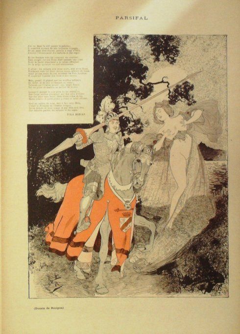 Tola Dorian Parsifal illustration Récipon 1901