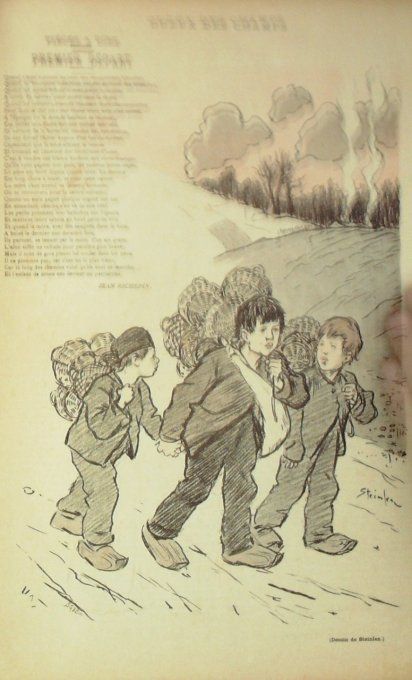 Richepin Jean Premier départ illustration Steinlen 1899