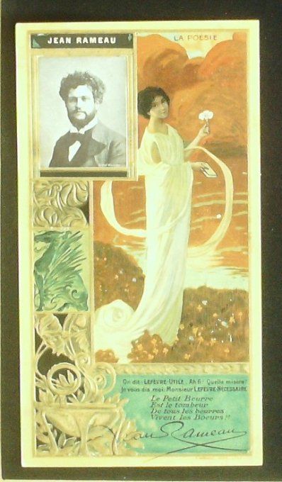Lefèvre Utile LU Rameau Jean Personnage Célèbre Romancier 1900