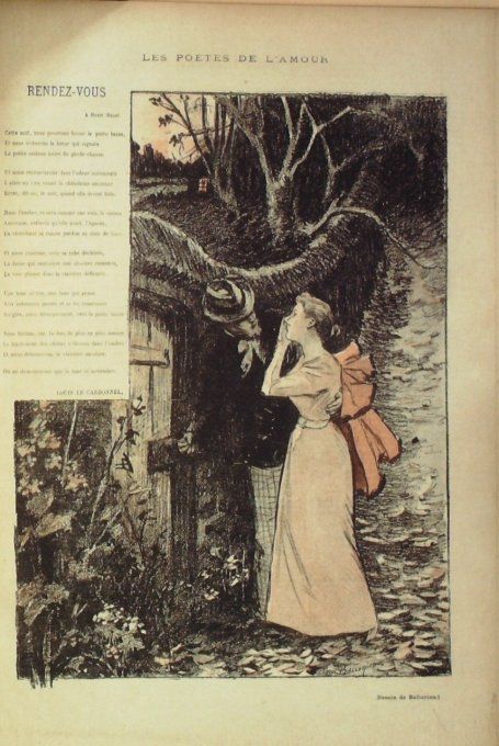 Le Cardonnel Louis Rendez-vous illustration Balluriau Paul 1903