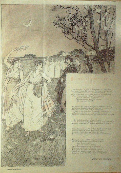 De Régnier Henri Rêve au crépuscule illustration 1893