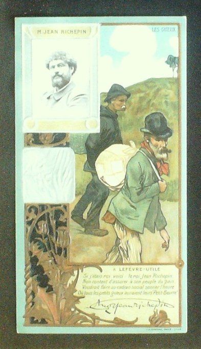 Lefèvre Utile LU Richepin Jean Personnage Célèbre Chanteuse Poète 1900
