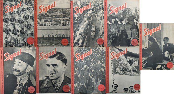 Lot de 9 revues SIGNAL 2nde guerre 1943 (9) LT4
