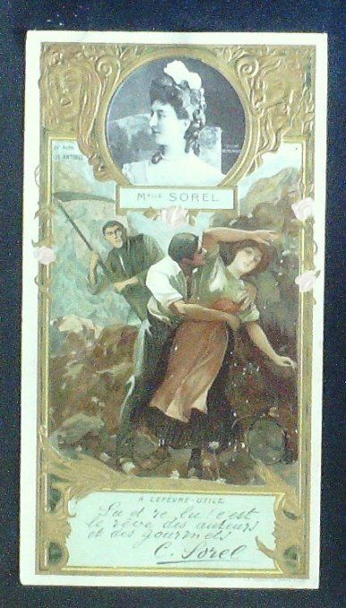 Lefèvre Utile LU Sorel Cécile Personnage Célèbre Actrice 1900