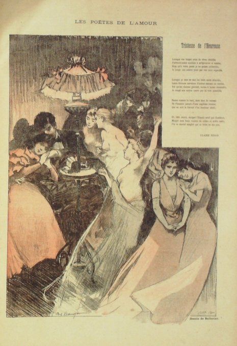 Sidon Claude Tristesse de l'heureuse illustration Balluriau Paul 1891