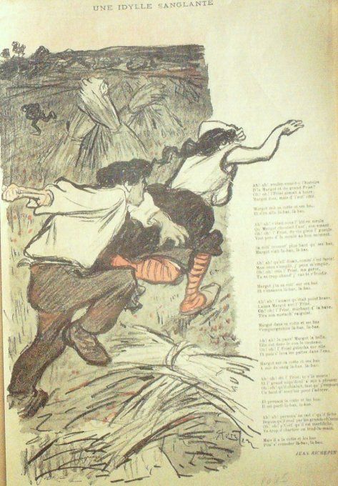 Richepin Jean Une Idylle sanglante illustration Steinlen 1897