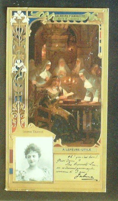 Lefèvre Utile LU Yahne Léonie Personnage Célèbre Actrice 1900